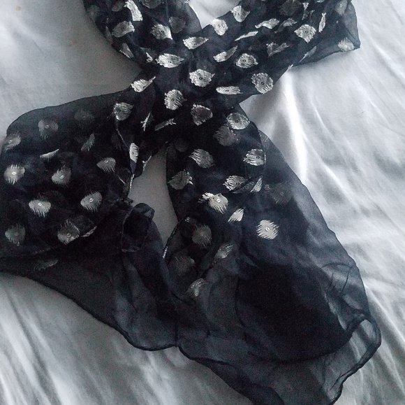 Eye Chart Pashmina Scarf Asian Eye Scarf Black and White Design